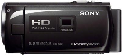 Видеокамера Sony HDR-PJ320E Black - вид сбоку