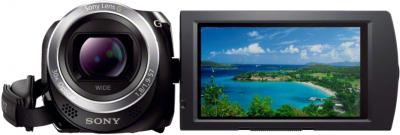 Видеокамера Sony HDR-PJ320E Black - вид спереди