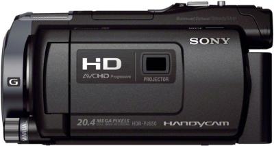 Видеокамера Sony HDR-PJ650E Black - вид сбоку
