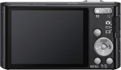 Компактный фотоаппарат Sony Cyber-shot DSC-W730 Black - вид сзади