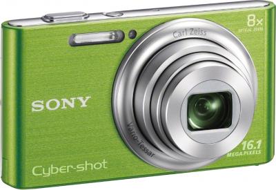 Компактный фотоаппарат Sony Cyber-shot DSC-W730 Green - общий вид