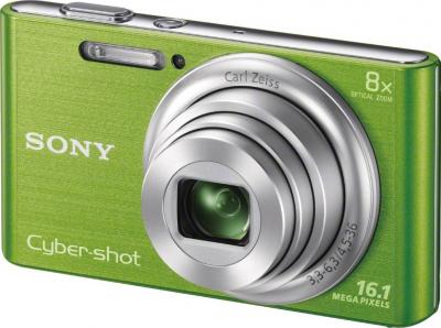 Компактный фотоаппарат Sony Cyber-shot DSC-W730 Green - общий вид