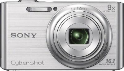 Компактный фотоаппарат Sony Cyber-shot DSC-W730 Silver - вид спереди
