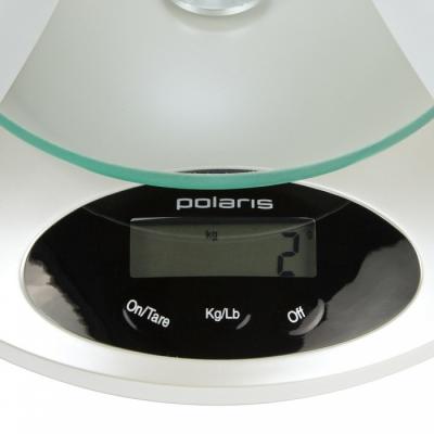 Кухонные весы Polaris PKS0512DG (White-Pearl) - дисплей