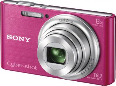 Компактный фотоаппарат Sony Cyber-shot DSC-W730 Pink - общий вид