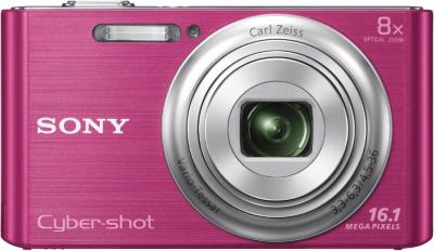 Компактный фотоаппарат Sony Cyber-shot DSC-W730 Pink - вид спереди
