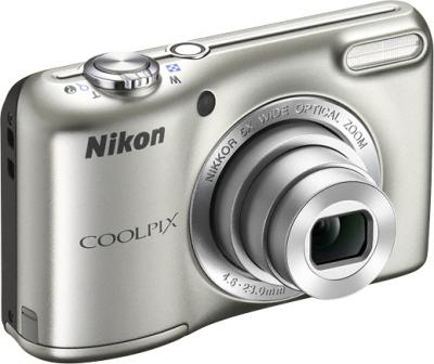 Компактный фотоаппарат Nikon Coolpix L27 Silver - общий вид
