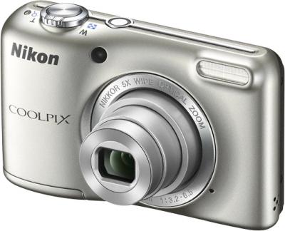Компактный фотоаппарат Nikon Coolpix L27 Silver - общий вид