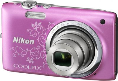 Компактный фотоаппарат Nikon Coolpix S2700 Pink Patterned - общий вид