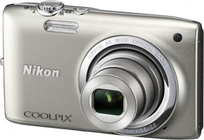 Компактный фотоаппарат Nikon Coolpix S2700 Silver - общий вид