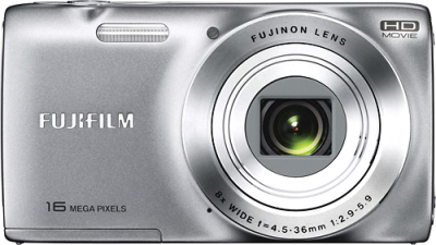 Компактный фотоаппарат Fujifilm FinePix JZ250 (Silver) - вид спереди