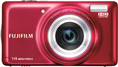 Компактный фотоаппарат Fujifilm FinePix T350 (Red) - вид спереди