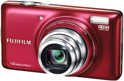 Компактный фотоаппарат Fujifilm FinePix T350 (Red) - общий вид