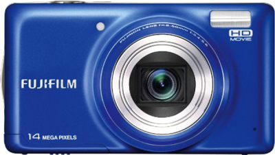 Компактный фотоаппарат Fujifilm FinePix T350 (Blue) - вид спереди