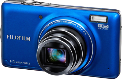 Компактный фотоаппарат Fujifilm FinePix T350 (Blue) - общий вид