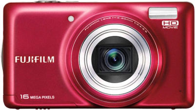 Компактный фотоаппарат Fujifilm FinePix T400 (Red) - вид спереди