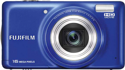 Компактный фотоаппарат Fujifilm FinePix T400 (Blue) - вид спереди