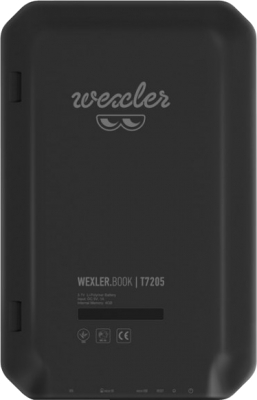 Электронная книга Wexler T7205 (черный) - вид сзади