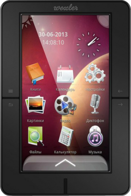 Электронная книга Wexler T7206 (microSD 8Gb, черный) - общий вид