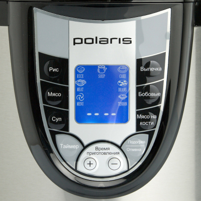 Мультиварка-скороварка Polaris PPC0205AD Black - панель управления