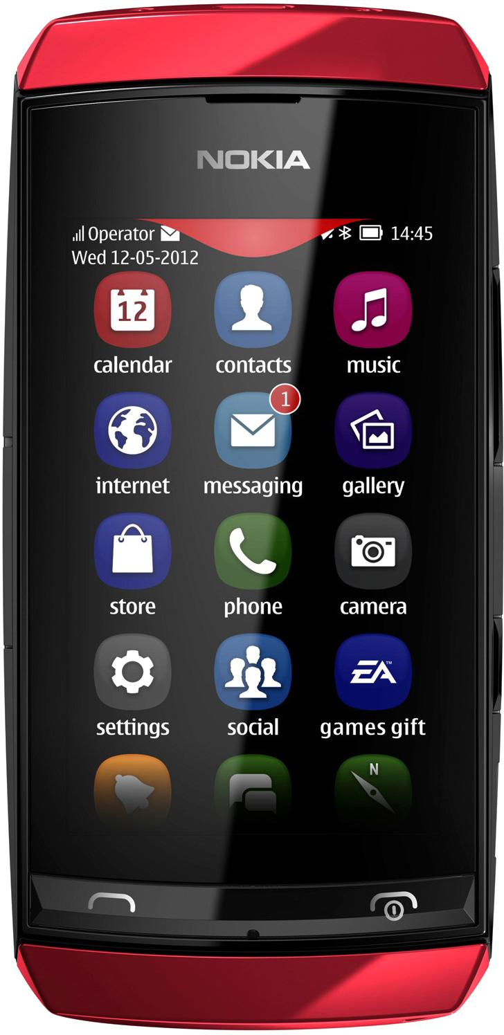 Nokia Asha 306 Red Мобильный телефон купить в Минске, Гомеле, Витебске,  Могилеве, Бресте, Гродно