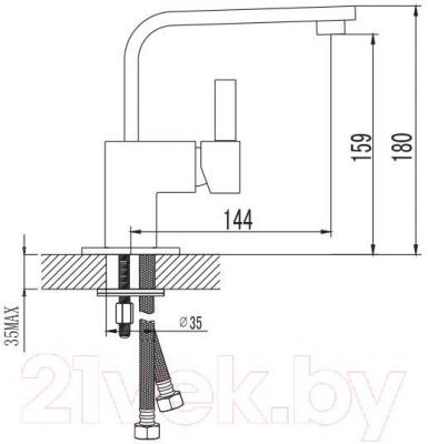 Смеситель Manzzaro Quadro 16B.097.00