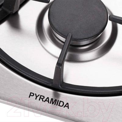 Газовая варочная панель Pyramida PFA 640 Luxe (нержавеющая сталь)