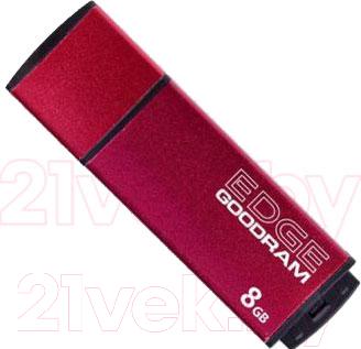 Usb flash накопитель Goodram Edge 8GB Red (PD8GH2GREGRR9)