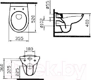 Унитаз подвесной VitrA Normus 6855B003-0101