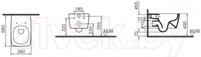 Унитаз подвесной VitrA Metropole 7672B003-6074