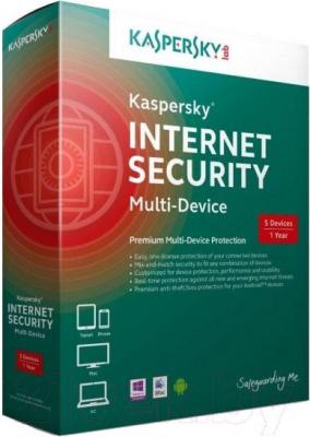 ПО антивирусное Kaspersky Internet Security 2015 / KL1941OUEFS (на 5 устройств)