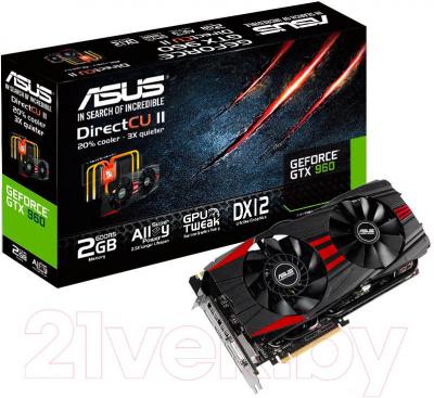 Видеокарта Asus GeForce GTX 960 DC2  2GB GDDR5 (GTX960-DC2-2GD5-BLACK)