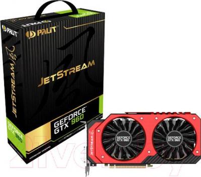 Видеокарта Palit GeForce GTX 960 JetStream 4GB GDDR5 (NE5X960010G1-2062J)