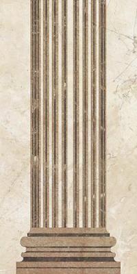 Декоративная плитка Уралкерамика Помпеи ВС9ПМ044 (249x500, белый/коричневый)