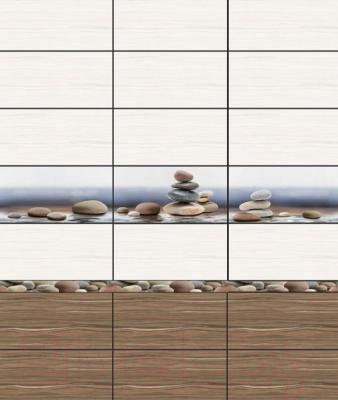 Декоративная плитка Уралкерамика Плессо ВС9ПЛ624 (500x249, голубой/коричневый)