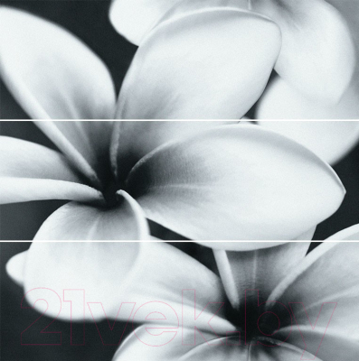 Панно Opoczno Pret-a-porter Flower Grey OD334-005 (750x750)