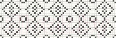 Декоративная плитка Opoczno Pret-a-Porter Black&White Mosaic OD334-010 (750x250)