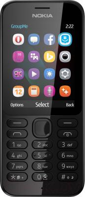 Мобильный телефон Nokia 222 Dual (черный)