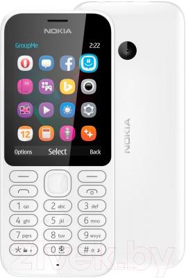 Мобильный телефон Nokia 222 Dual (белый)