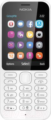 Мобильный телефон Nokia 222 Dual (белый)