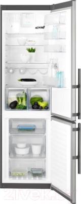 Холодильник с морозильником Electrolux EN3854MOX