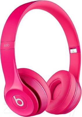 Наушники-гарнитура Beats Solo 2 On-Ear Headphones / MHBH2ZM/A (розовый)