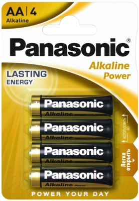 Комплект батареек Panasonic Alkaline LR6/AA 4BP