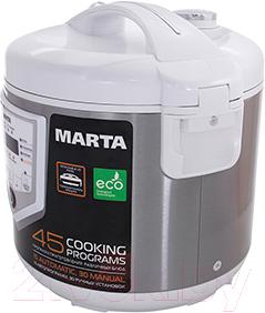 Мультиварка Marta MT-4301 (белый/сталь)