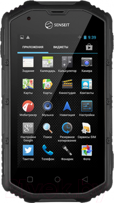 Смартфон Senseit R390+ (черный)