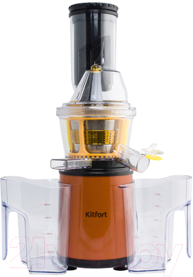 Соковыжималка электрическая Kitfort KT-1102-1 (оранжевый)