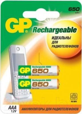 Комплект аккумуляторов GP Batteries 65AAAHC-2UEC2