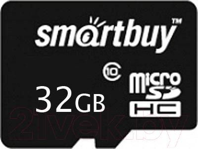 Карта памяти SmartBuy microSDHC (Class 10) 32GB + адаптер