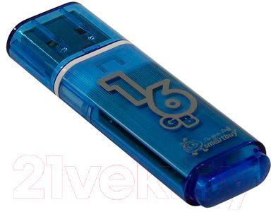Usb flash накопитель SmartBuy Glossy Blue 16GB (SB16GBGS-B)