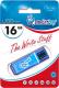 Usb flash накопитель SmartBuy Glossy Blue 16GB (SB16GBGS-B) - 